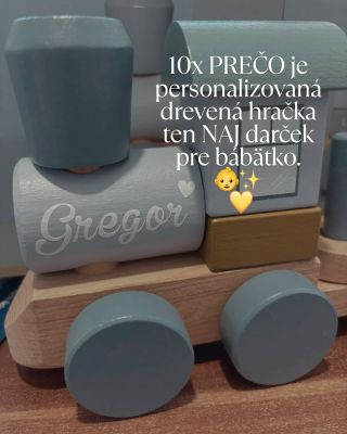 🎁 PREČO je personalizovaná drevená hračka ten NAJ darček pre bábätko? 👉 Tu je 10 dôvodov, prečo ju MUSÍTE mať! 👶🌲✨